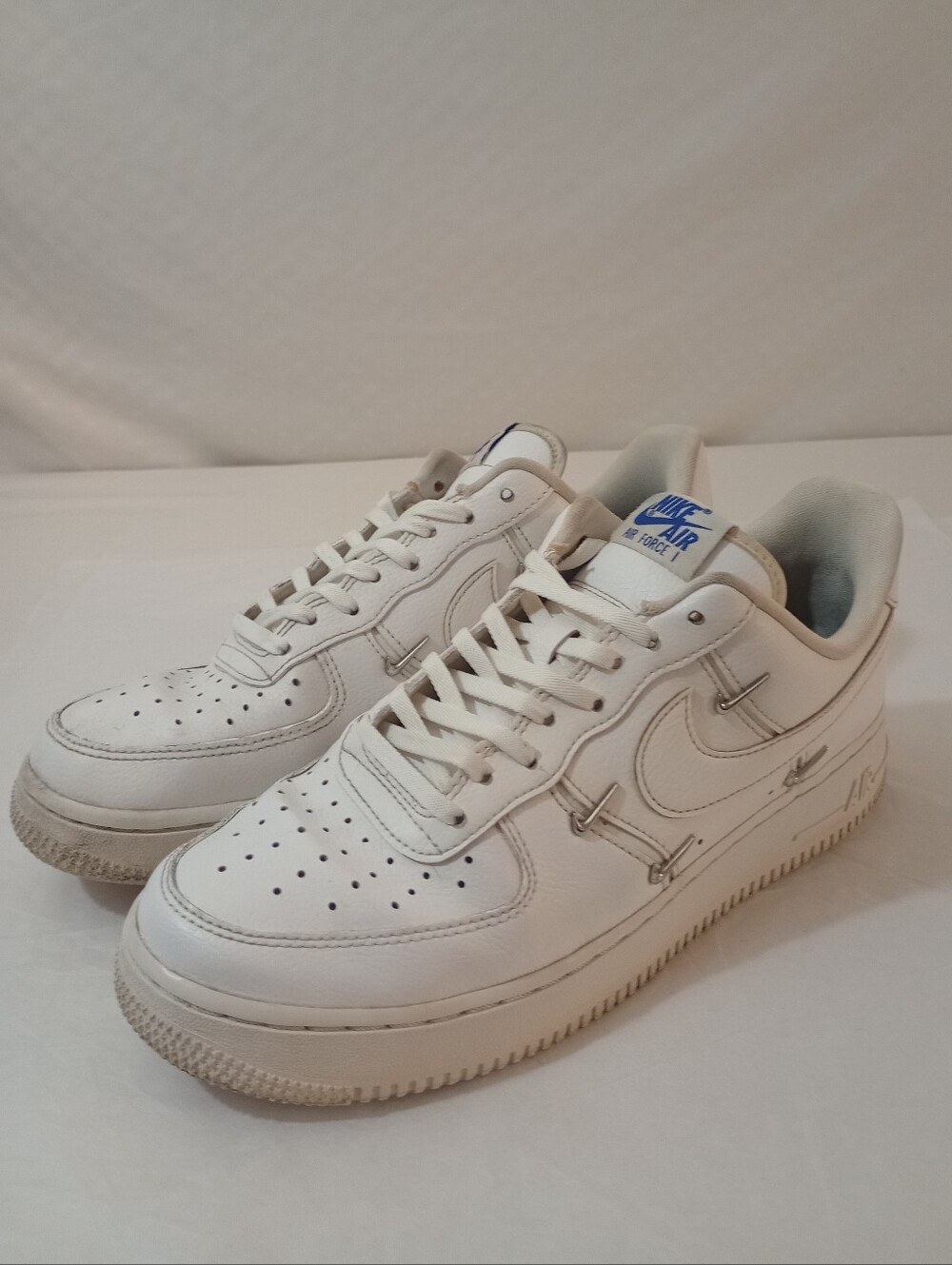Nike Air Force One White Hyper Royal Women's Shoes Size 9